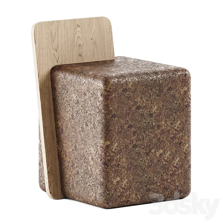 Cut Stool by BlackCork / Garden chair 3DSMAX Model
