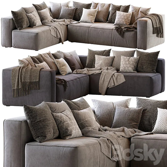 Мello Taos Brown Right Arm Corner Sectional 3DSMAX Model