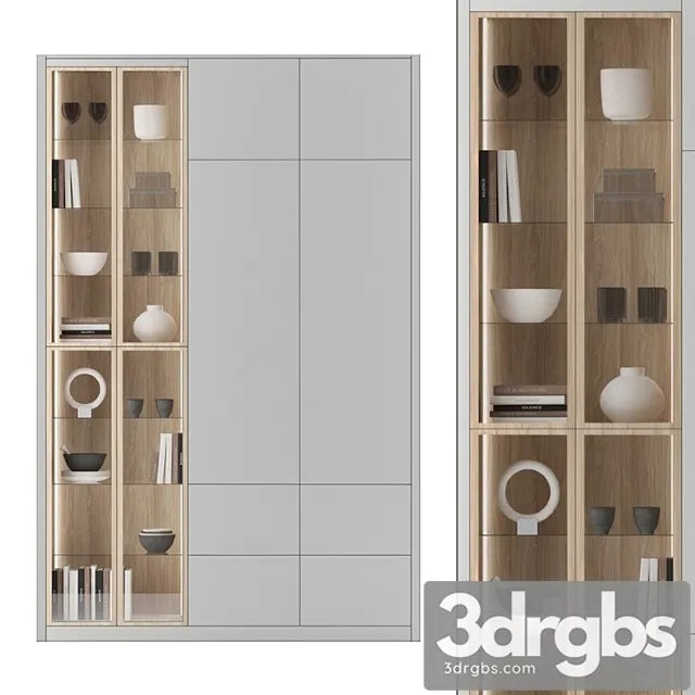 Сupboard set 3 3D Model Free