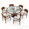 Daining Table Porada - Trunk and ArmChair Porada - Ella 3DSMAX Model