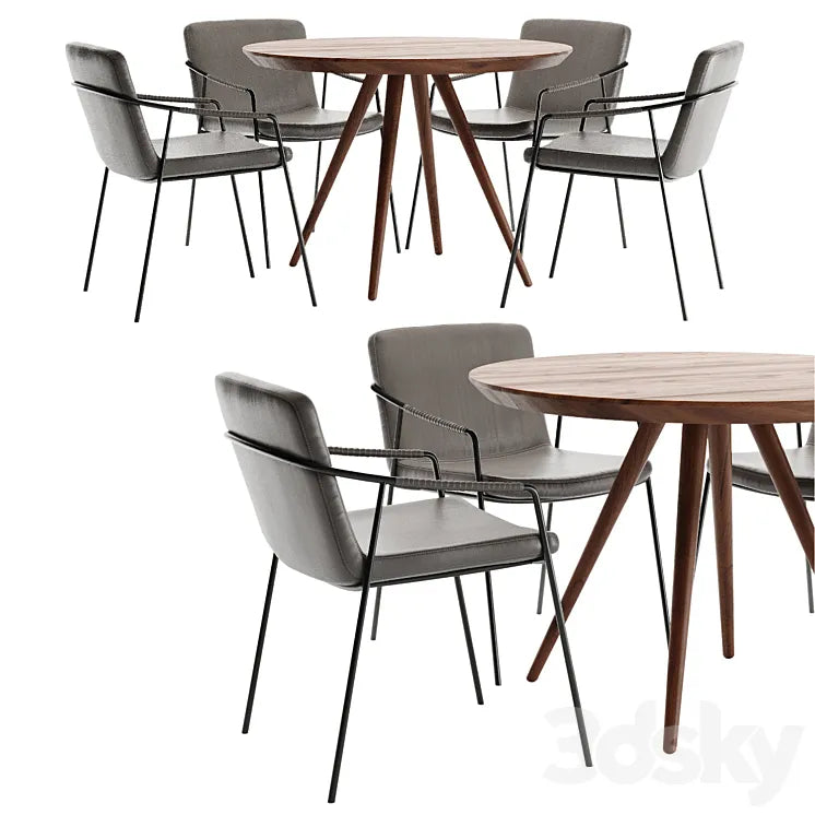 DAN-FORM - Boto Chair + Pheno Table 3DSMAX Model