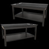 Dantone Home - Coffee table Newport with tray and shelf 2 3ds Max