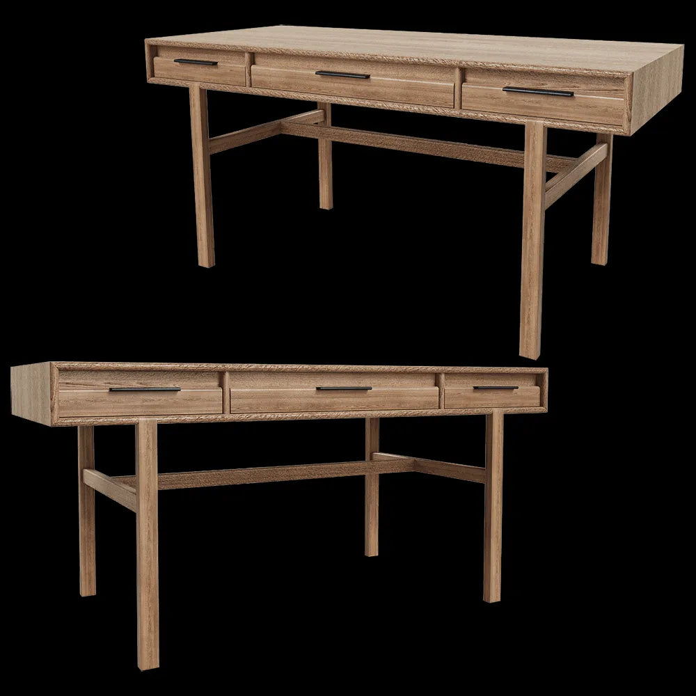 Dantone Home - Desk JP Line 6.0 with 3 drawer 3ds Max