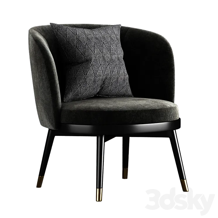 Daphne Armchair by Porada 3DSMAX Model