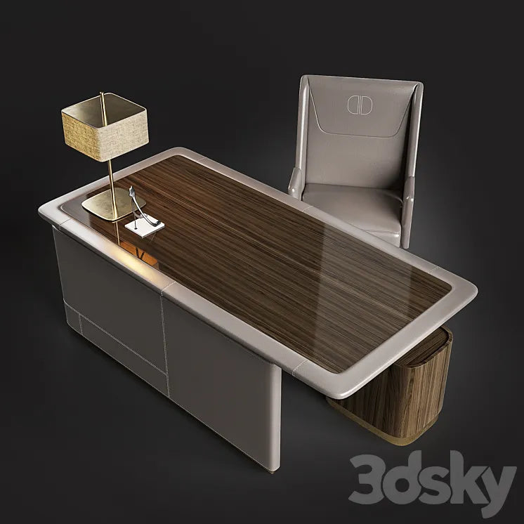 DAYTONA Armchair Bill Poltorna Desk Monica Scrivania 3DSMAX Model