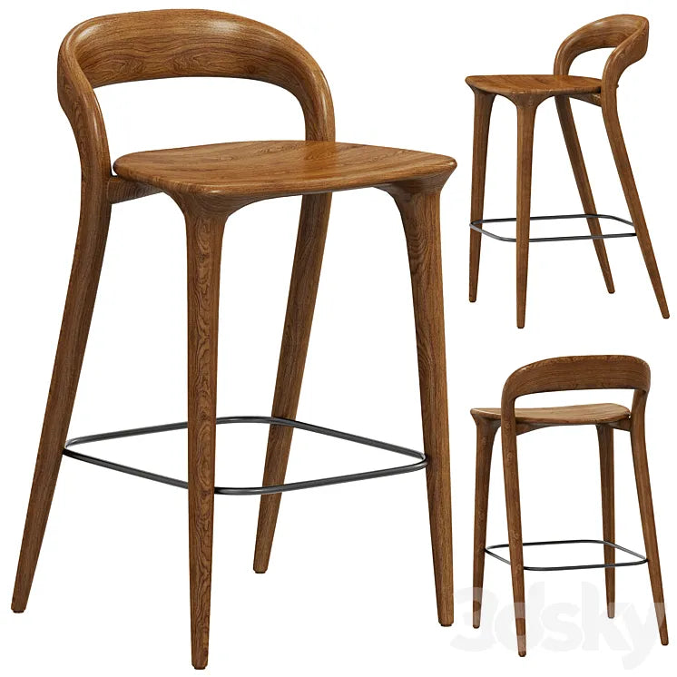 Deephouse semi-bar chair Lugano 3DSMAX Model