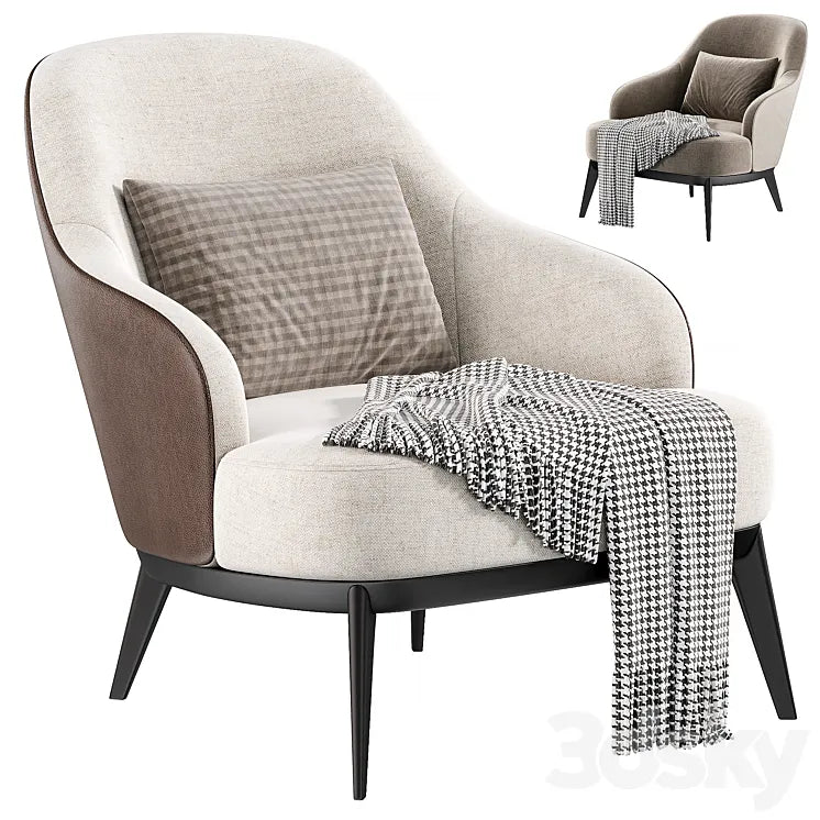 Dena Lounge Chair Armchair by idworkspace 3DSMAX Model