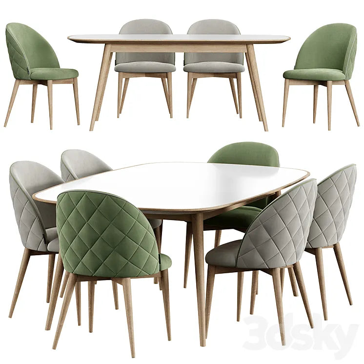 Dijon Chair HER 042 G Table 3DSMAX Model