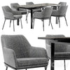 Dining chair Cozy and table Areal 3DSMAX Model