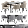 Dining chair Garda Decor and table Derby 3DSMAX Model
