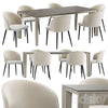 Dining chair Ornella and table Skin 3DSMAX Model