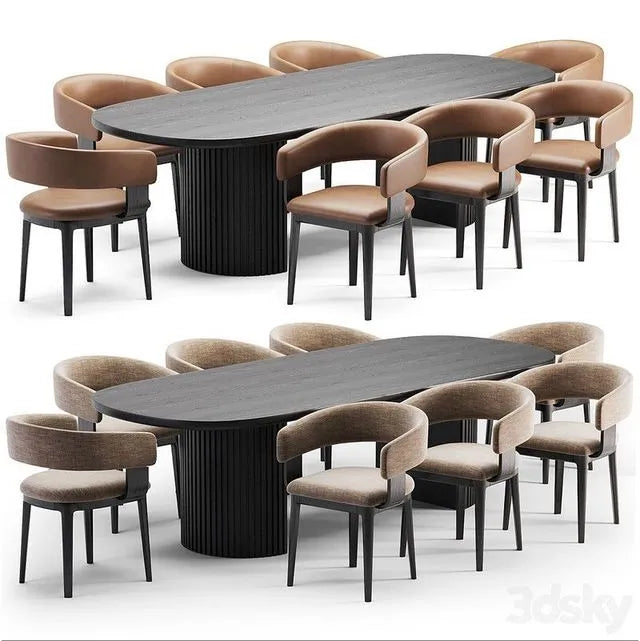 Dining Set 002 3dsMax Model