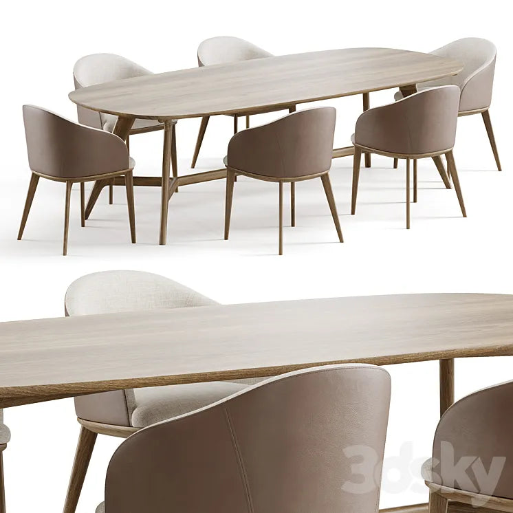 Dining set 1 by CoshLiving Kett 3DSMAX Model