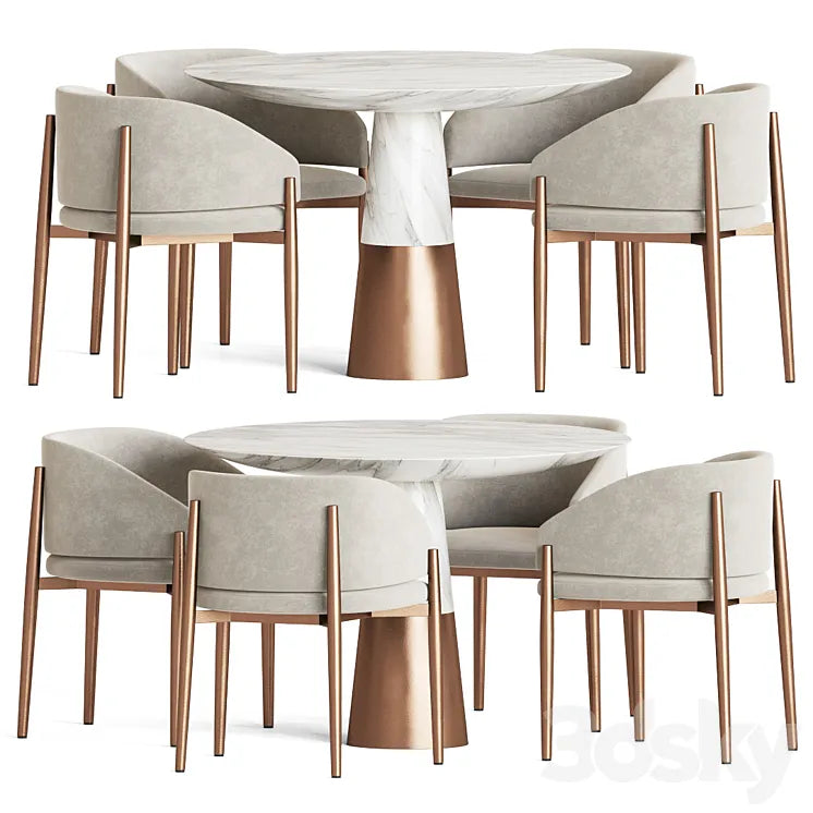Dining Set 133 3DSMAX Model