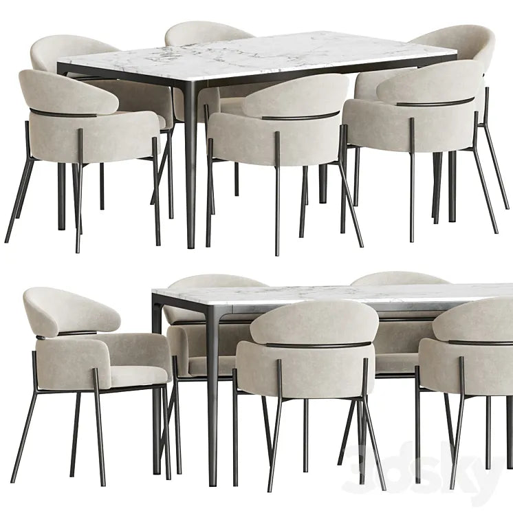 Dining Set 171 3DSMAX Model
