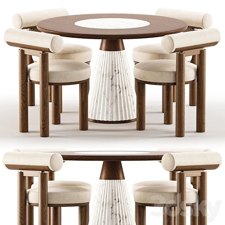 Dining Set 26 3DSMAX Model