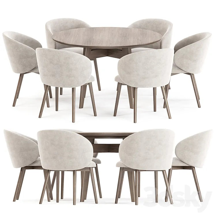 dining set 45 3DSMAX Model