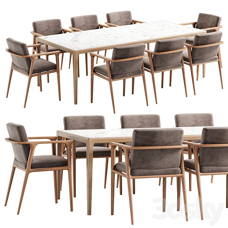 Dining Set 49 3DSMAX Model