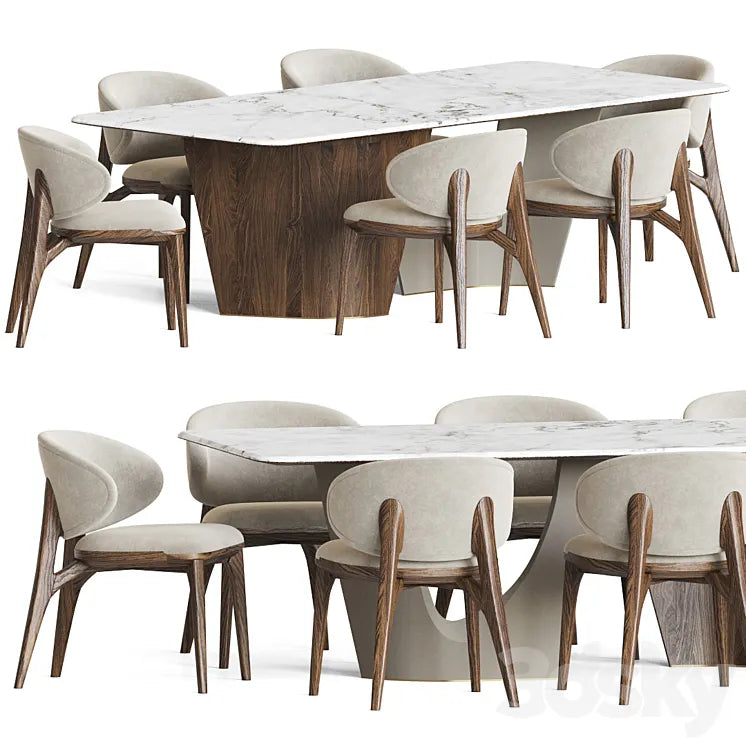 Dining Set 49 3DSMAX Model