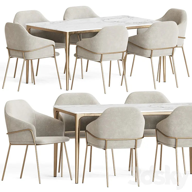 Dining Set 59 3DSMAX Model