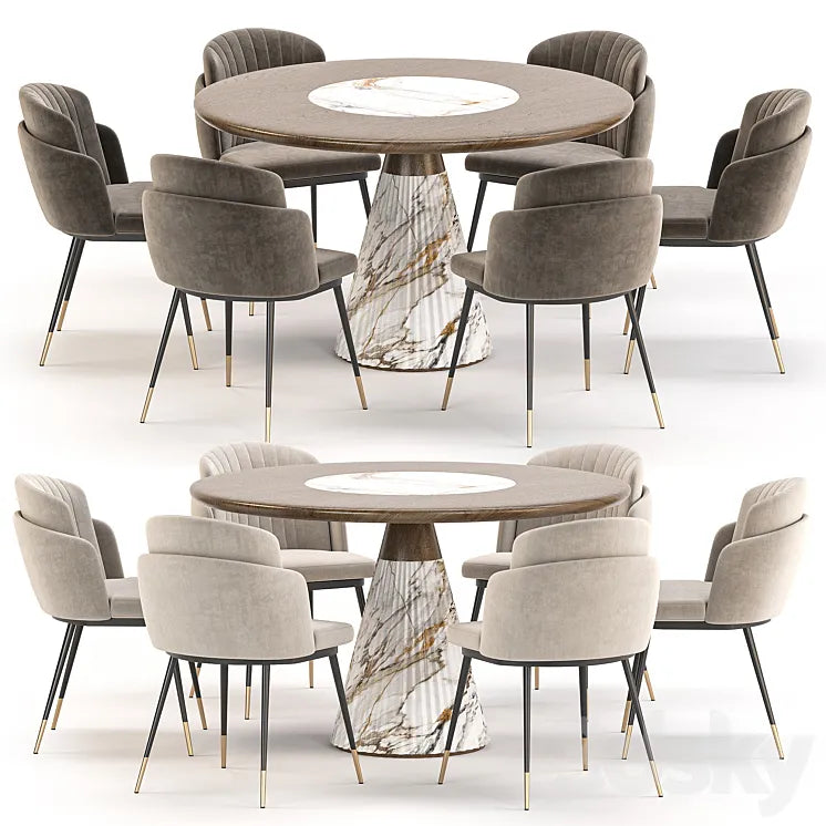 dining set 67 3DSMAX Model
