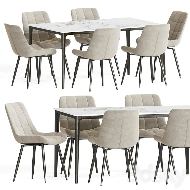Dining Set 70 3DSMAX Model