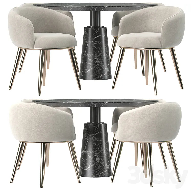 Dining set by Eichholz 3DSMAX Model