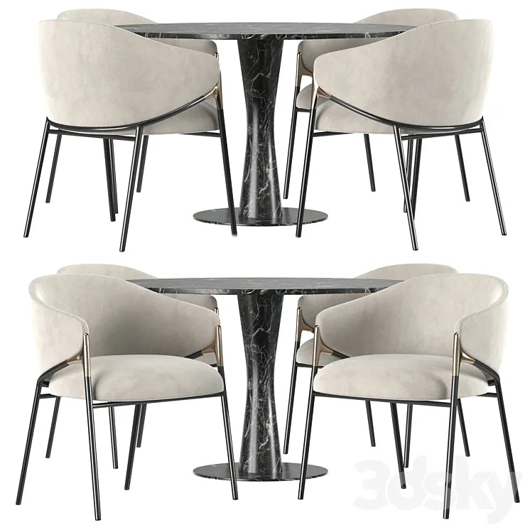Dining set by Segis 3DSMAX Model