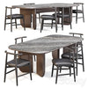 Dining Set: Meridiani (Italo Table and Emilia Chairs) 3DSMAX Model