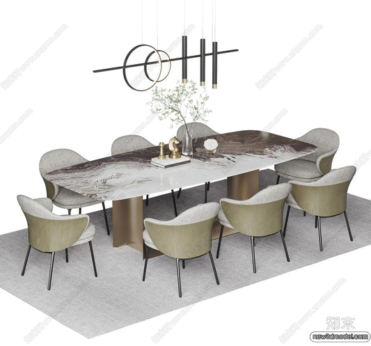 Dining Table – 3D Models – 3D Furniture Models for Interior – 051