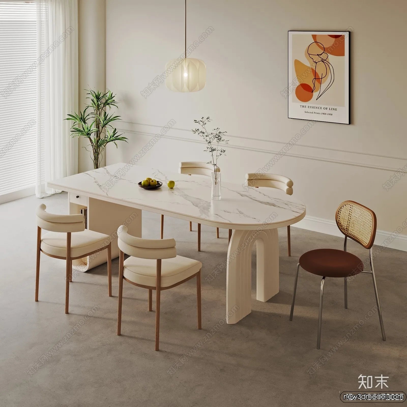 Dining Table – 3D Models – 3D Furniture Models for Interior – 138