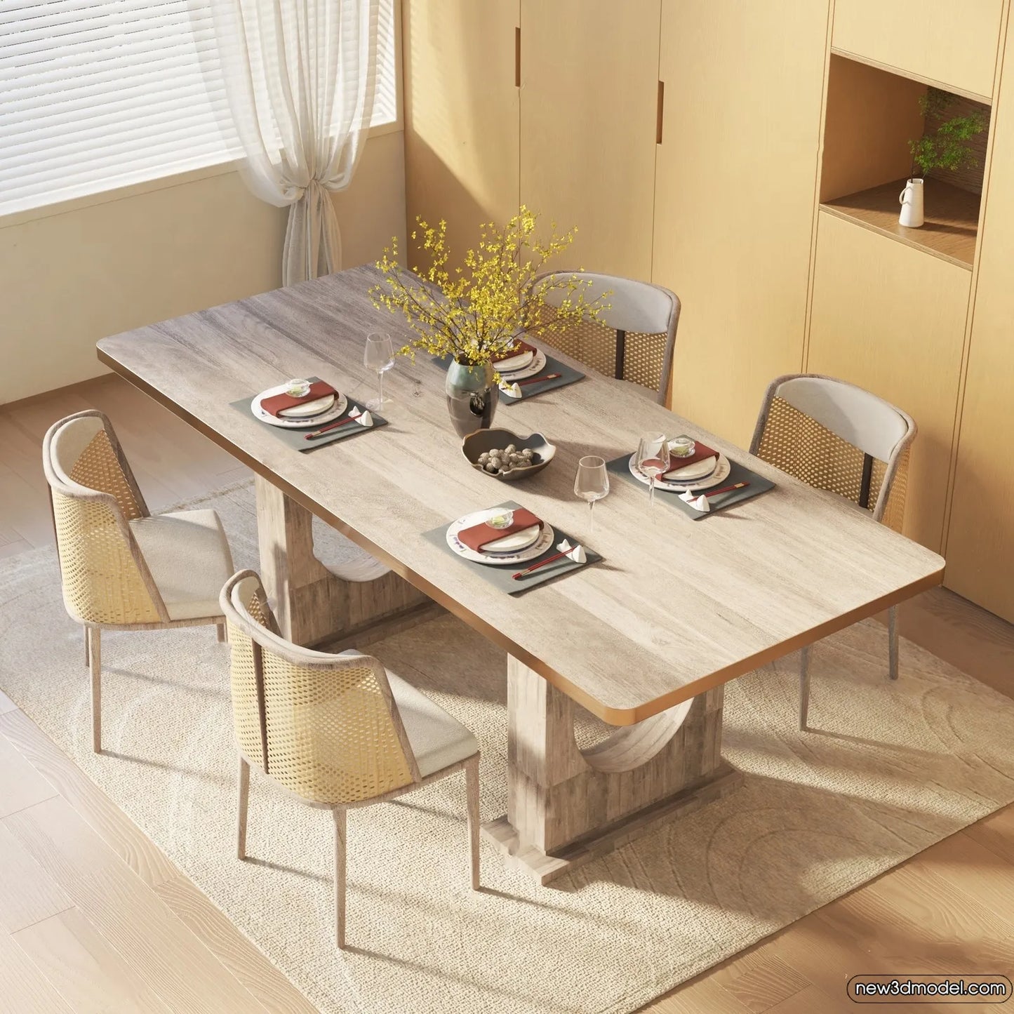Dining Table – 3D Models – 3D Furniture Models for Interior – 142