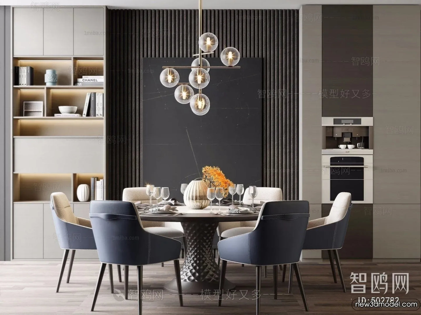 10 Dining Scene 3D Model Bundle Pack