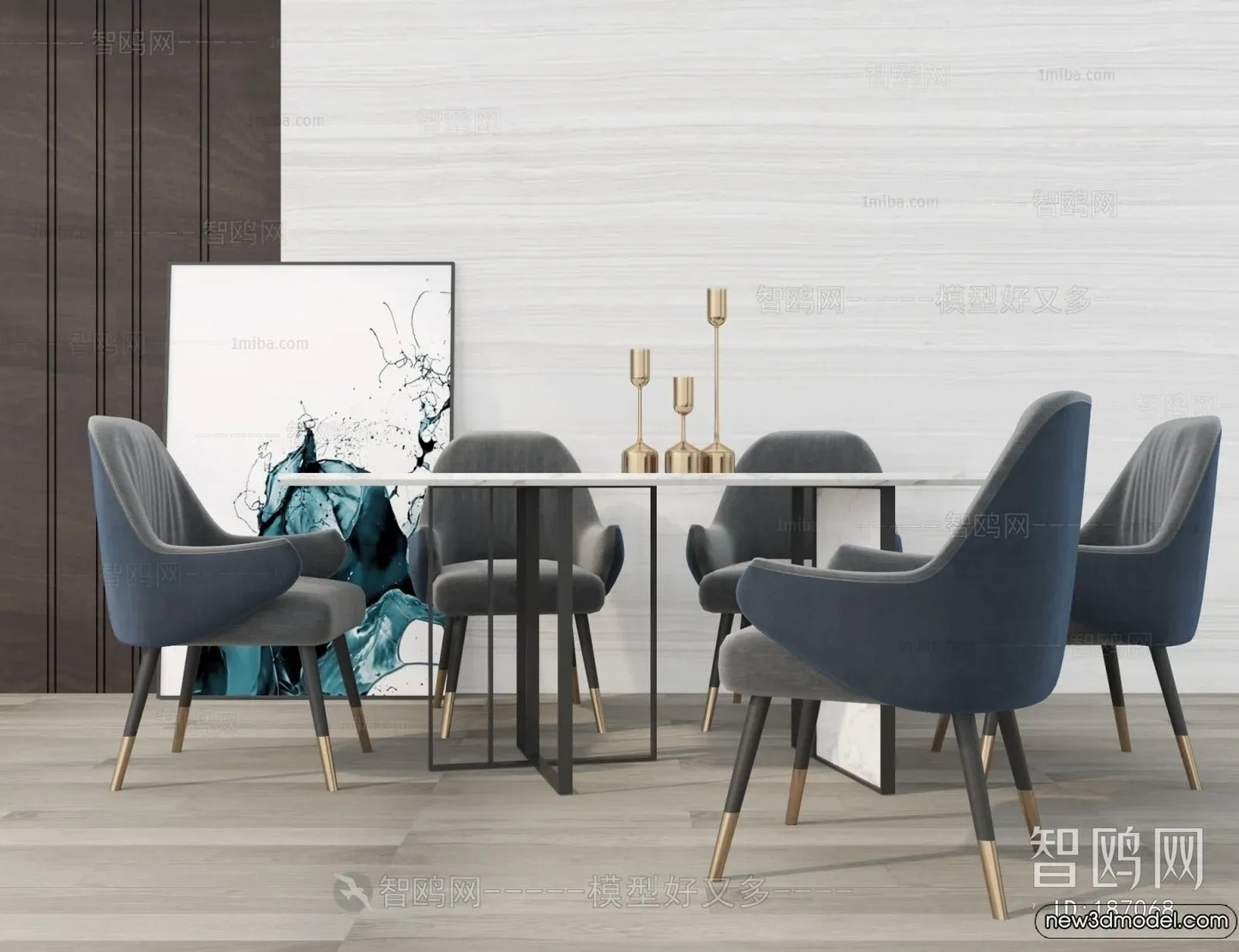 10 Dining Scene 3D Model Bundle Pack