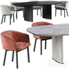 Dining table Gallotti Radice Shiro and chair Livrette 3DSMAX Model