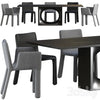 Dining table Kristalia Holo and chair Kristalia Joko 3DSMAX Model