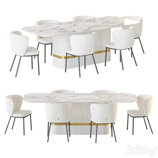 Dining table OSBORNE and chair Ciselia 3dsMax Model