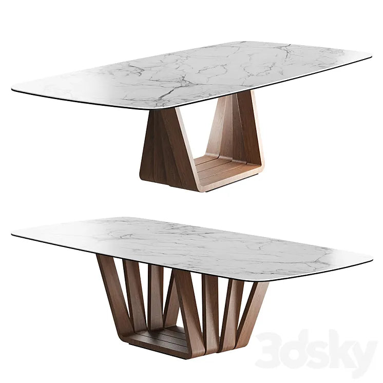 Dining table with marble top 3DSMAX Model