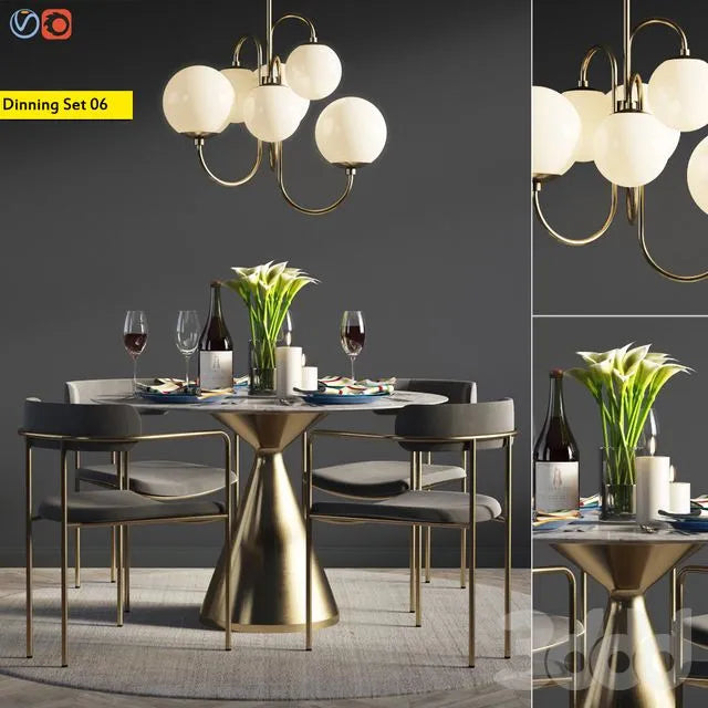 Dinning Set 06 3dsMax Model