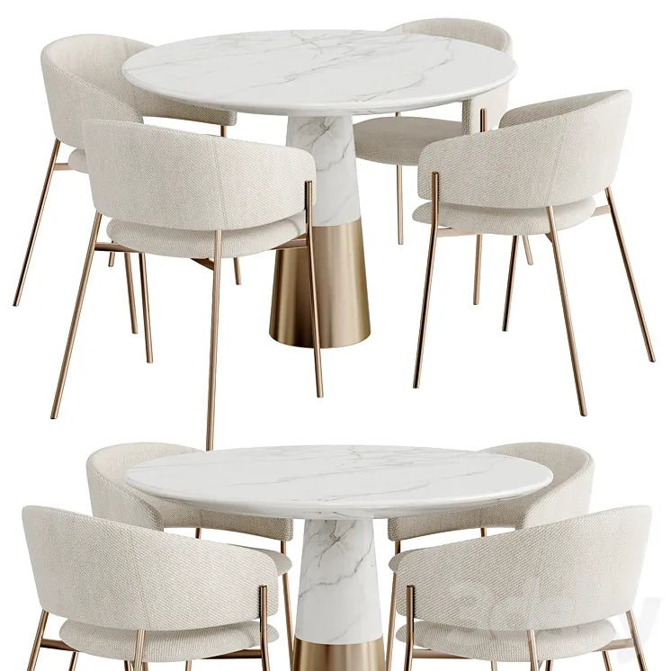 Dinning Set 101 3DSMAX Model