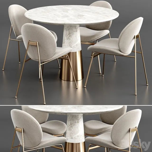 Dinning set 14 3dsMax Model