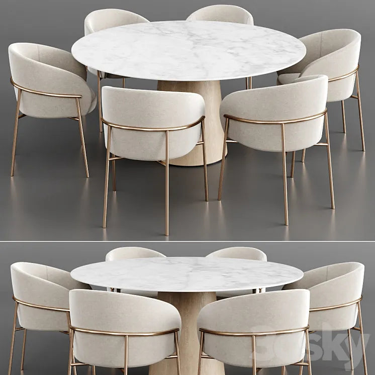 Dinning set 26 3DSMAX Model