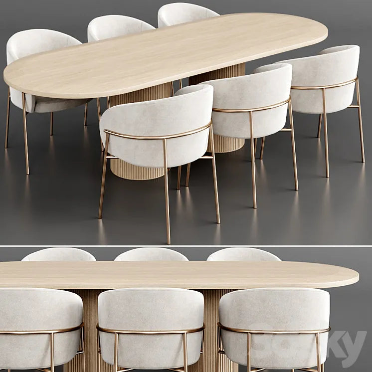 Dinning set 36 3DSMAX Model