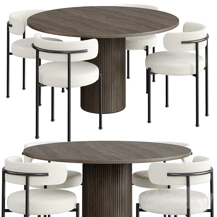 Dinning Set 44 3DSMAX Model