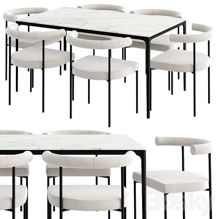Dinning Set 48 3DSMAX Model
