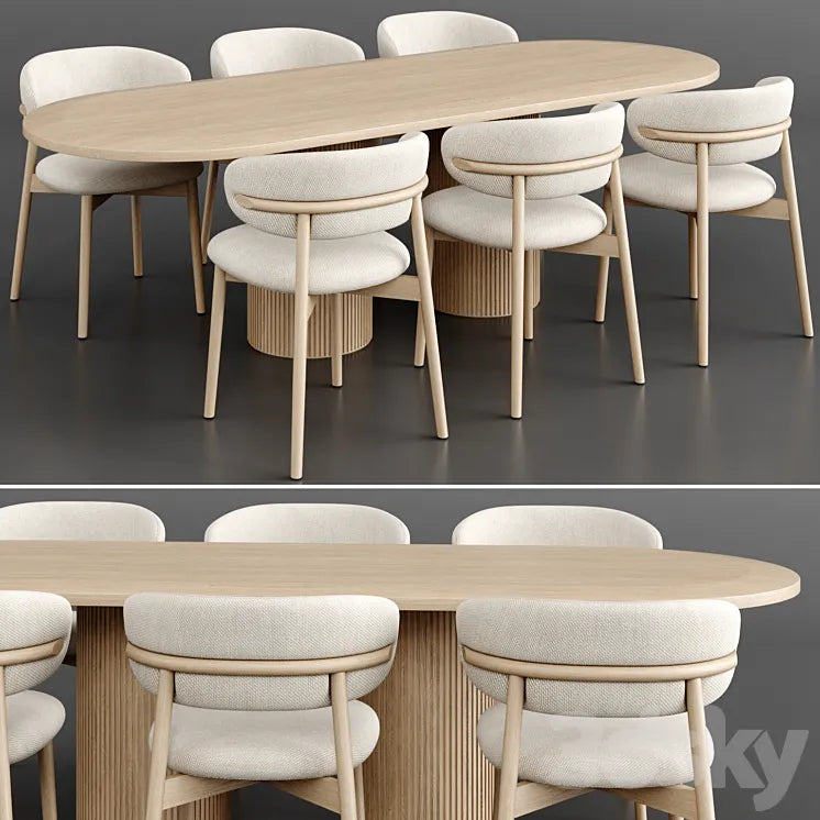 Dinning Set 60 3DSMAX Model