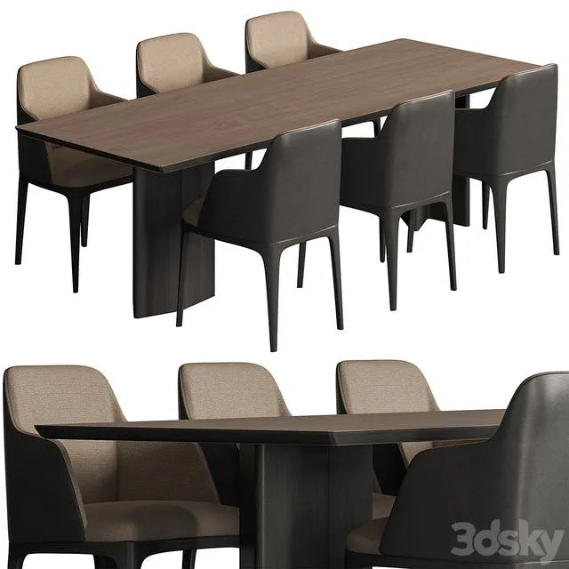 Dinning Table Set 49 3dsMax Model