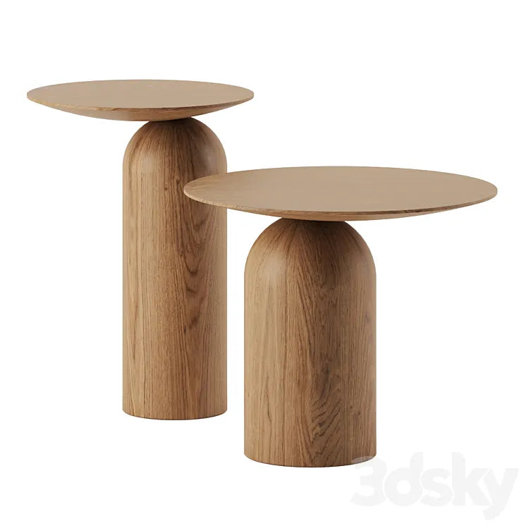 Disco side tables by Basta 3DSMAX Model