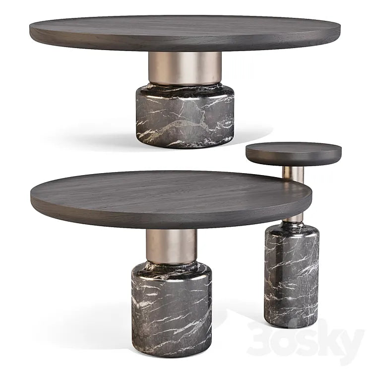 District Eight: Torus - Coffee and Side Tables 3DSMAX Model