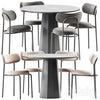 Dix Table and Loop Chair by Connubia 3DSMAX Model